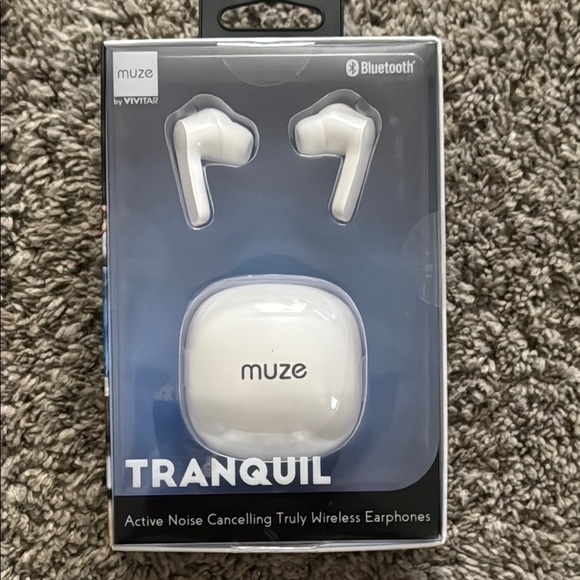 Tranquil Other - Tranquil White Active Noise Cancelling Wireless Earphones